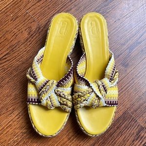 Anatolina Yellow Summer Flats